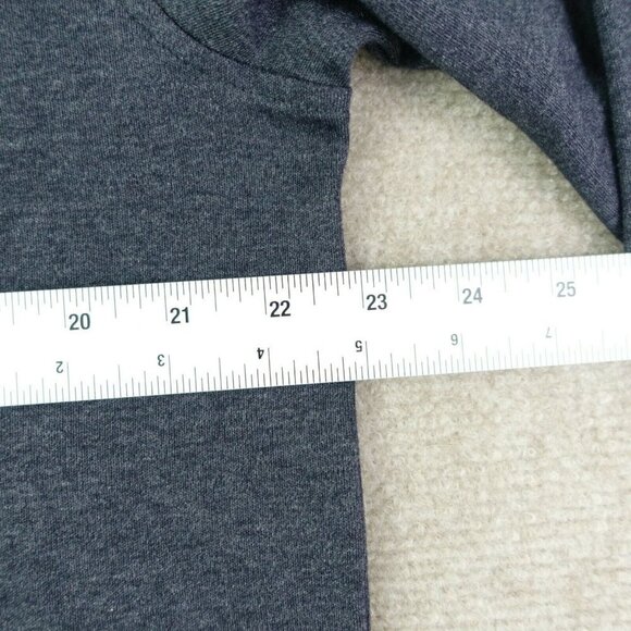 Lands End Juniata Football Men's L Gray Mock Turleneck  Sweater Long Sleeve - Picture 4 of 5